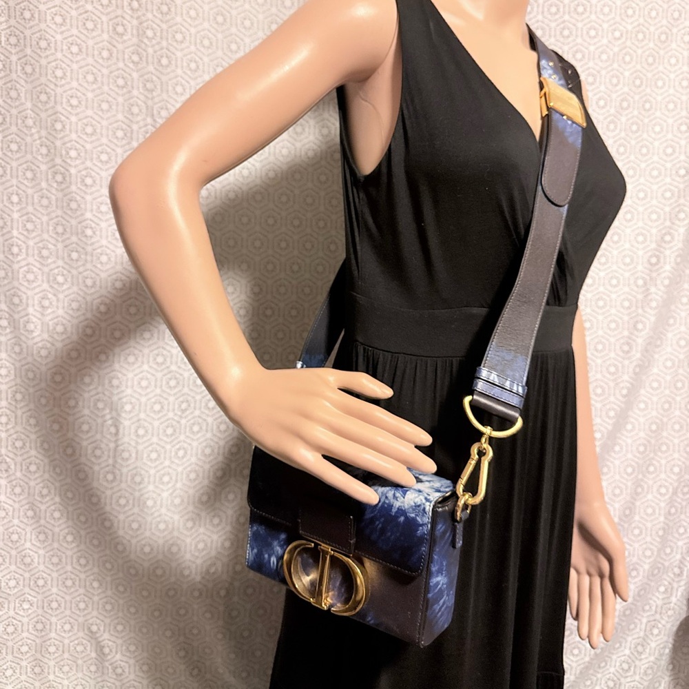 Christian Dior 30 Montaigne Leather Box Shoulder Bag